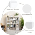 thumbnail image 2 of ANHDAH 16-Cube Bookcase & Storage Organizer, Thick Edges Bookshelf Multipurpose Display Shelves for Home Office, White, 2 of 5