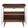 thumbnail image 5 of Modway Transmit 36" Bathroom Vanity in Walnut Black, 5 of 9