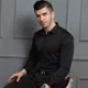 thumbnail image 4 of Camisas De Vestir Hombre Caballero Moda Casual Camisa Slim, 4 of 6