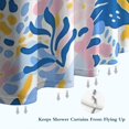 thumbnail image 6 of Multicolor Cartoon Floral and Leaf Pattern Shower Curtain 84"x72" ,Bathroom Decorative Shower Curtains Set with 12 Hooks,Modern Waterproof Washable Shower Curtain, 6 of 6