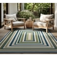 thumbnail image 6 of Stunning Contemporary 8' x 10' Green and Blue Polypropylene Outdoor Area Rug, 6 of 6