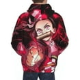 thumbnail image 6 of Demon Slayer Mens Active Sweatshirts Cozy Hoodie 3d Graphic Sweater Casual Winter Clothes Tops Coat Medium, 6 of 7
