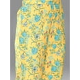 thumbnail image 6 of Janasya Women's Yellow Moss Digital Floral Printed Pant Set with Scarf, 6 of 6
