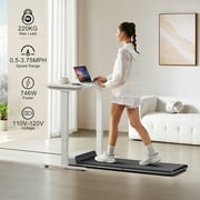 WalkingPad Folding Treadmill, Ultra Slim Foldable Treadmill Smart Fold Walking Pad Portable Safety Non Holder Gym and Running Device P1 Grey 0.5-3.72MPH