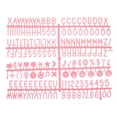 thumbnail image 1 of Cartas de tablero de fieltro, 510 caracteres, letras de 3/4" en rosa, números y símbolos para tableros de mensajes de plástico intercambiables 3Pcs, 1 of 6