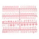 thumbnail image 1 of Cartas de tablero de fieltro, 510 caracteres, letras de 3/4" en rosa, números y símbolos para tableros de mensajes de plástico intercambiables 3Pcs, 1 of 6