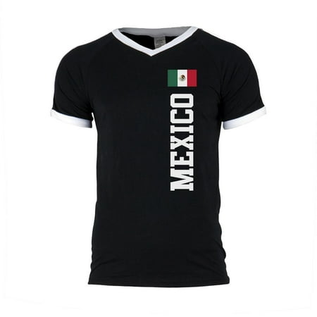 World Cup Mexico Mens Soccer Jersey V-Neck (Best Attractions In Mexico)