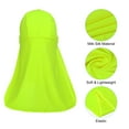 thumbnail image 3 of Uxcell Sun Shade Hat Neck Shade, 3 Pack Cooling Skull Cap Fishing Hats for Hiking, Fluorescent Green, 3 of 6