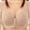 Khaki, variant on Wireless Bralette for Women Front Closure Breathable Fabric Push Up Bra Full Coverage All-Day Wear Bra 36A