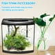 thumbnail image 4 of Plantas acuáticas para acuario, pieles artificiales para peces, madera flotante, decoración para pecera (verde), 4 of 6