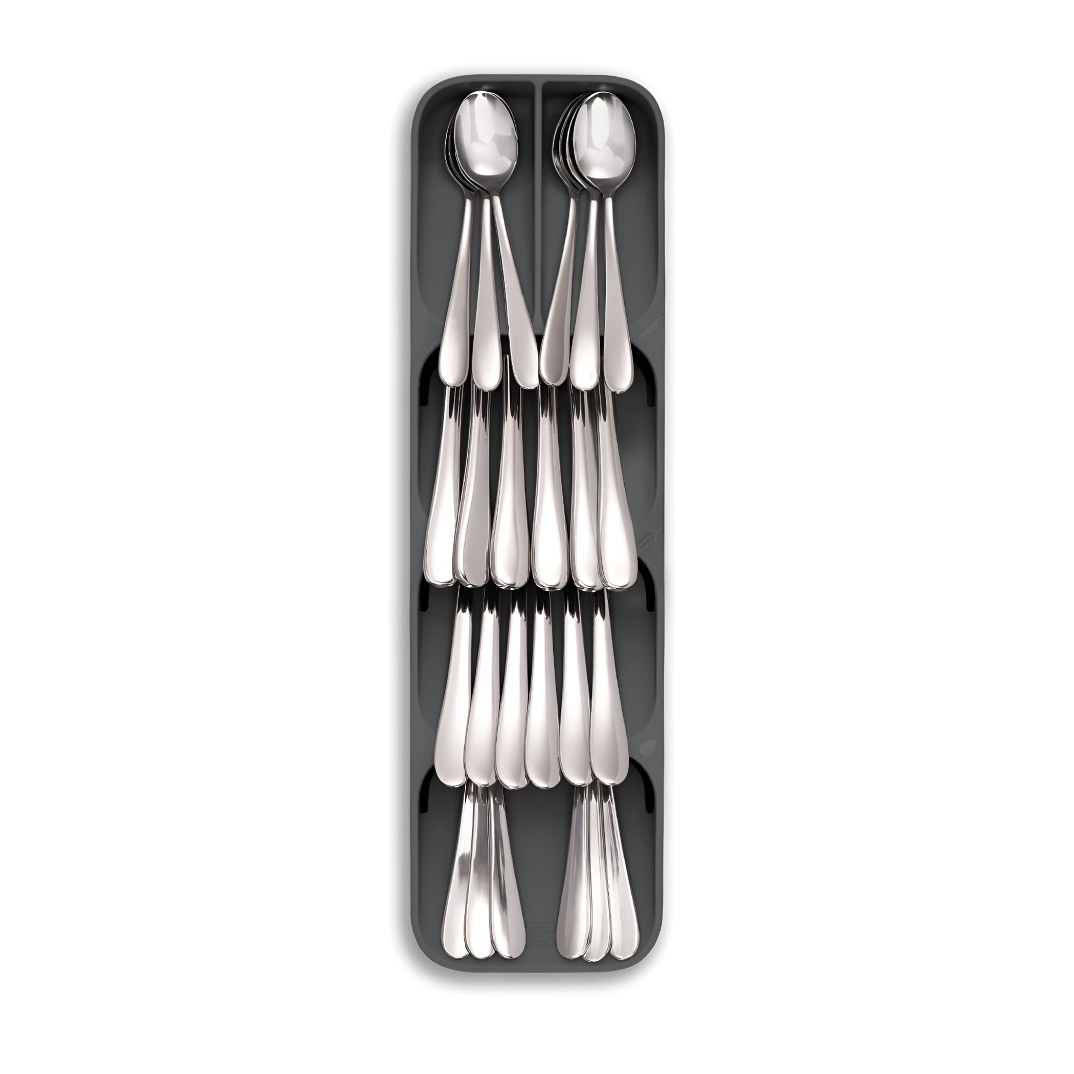 ACDANC Kitchen Drawer Organizer for Cutlery,Silverware Utensils – Multi-Section,Space-Saving Storage with Icons for Easy Identification – Maximize Drawer Storage