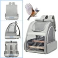 Texsens Portable Bird Carrier Backpack for Parakeet with Tray & Perch