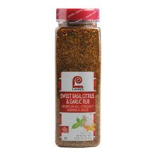 - 6 PACKS : Lawrys Sweet Basil Citrus and Garlic Rub, 23 Ounce -- 6 per case.