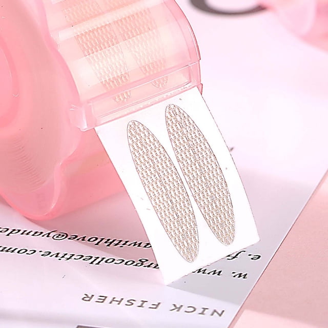 DPTALR Glue-Free P-lum B-lossom Type Reel Lace Mesh Olive Eye Stick 360 Stickers