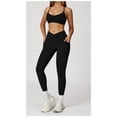 thumbnail image 6 of PISONIC Womens Workout Sets Two Piece Cross Back Tank Top Matching High Waist Leggings Sets Gym Outfits Work Out Clothes, 6 of 6