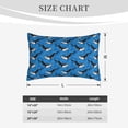 thumbnail image 4 of Pofeuu Whale And Sea Print Polyester Microfiber Plush Pillowcases, Super Soft and Cozy Pillow Case Covers with Envelop Closure（Pillow core not included）-14"x20", 4 of 6