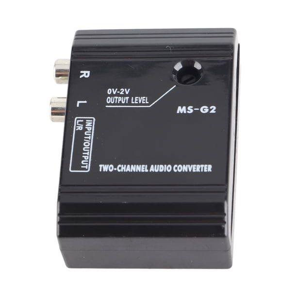 Convertidor De Audio Para Vehículo, Universal Resistente A Interferencias Convertidor De Audio Para Automóvil De 2 Canales Claridad De Señal De Alta Frecuencia A Baja Frecuencia