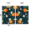 thumbnail image 5 of FORMRS Acrylic Clipboard with Low Profile Clip Standard A4 Letter Size, 12.5" x 9", Green Floral Oranges, 5 of 8