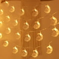 thumbnail image 5 of 5PCS LED String Lights Warm White Curtain Fairy Lights for Bedroom Wedding Party Decorations Palace 1.8m 10LED 2 Sections Long Bright, 5 of 9