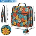 thumbnail image 2 of FORMRS Zipper Binder with Shoulder Strap 2-inch Ring 500 Sheet Capacity File Bag, Blooming Flowers, 2 of 5