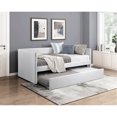 thumbnail image 2 of No Thick Mattress Needed - Gray Fabric Daybed with Trundle, 2 of 4