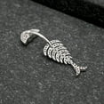 thumbnail image 3 of QQTDFG 925 Sterling Silver Fish Bone Crystal Belly Bar Button Navel Ring Piercing A4404-8mm, 3 of 8