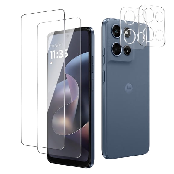 [2 2 Pack] HD Screen Protector for Motorola Moto G 2026, Tempered Glass Protective Film   Camera Lens Protector, Easy Installation,Bubble Free,Scratch-Resistant for Moto G 2026