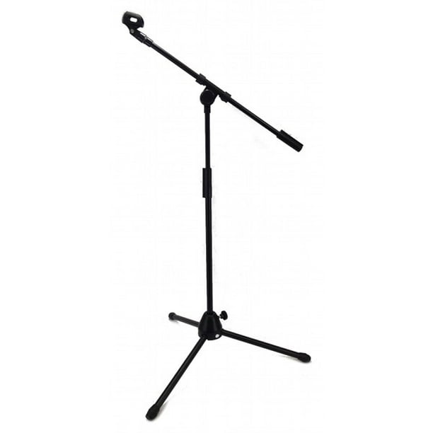 Zenison - Low Profile Boom Microphone Stand, 5' Adjustable HGT, Mic Clip  Tripod