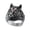 Red, variant on Vintage 3D Majestic Wolf Head Ring for Men Stainless Steel Punk Hip Hop Zircon Band Blue Size 13
