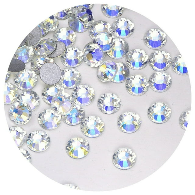 1 Pack Flatback Rhinestones Sparkling DIY Rhinestone Rhinestone Embellishments for Crafts Nail Art Jewellery White S