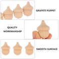 thumbnail image 5 of OATIPHO Wood Painting Crafts 10Pcs Khaki Acorn Shape for Children Imagination Enhancement, 5 of 5