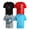 Grey/Black/Blue/Red, variant on Pro Athlete Boys Athletic Shirts - 4 Pack Active Performance Dry Fit Graphic Tee Shirts for Kids (5-16)