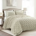 thumbnail image 5 of Lush Decor Ravello Pintuck 3-Piece White Duvet Cover, Full/Queen, 5 of 11