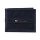 thumbnail image 1 of Cartera Tommy Hilfiger de piel para hombre, fina y elegante, plegable, azul marino, 1 of 7