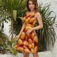 thumbnail image 4 of Baked Beans Dress Summer Street Style Dresses Female Sleeveless Printed Sundress, 4 of 7