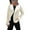 White, variant on Fall Winter Savings Clearance 2024! TAGOLD Womens Coats,Women's Autumn/Winter Solid Color Cardigan Plush Lapel Coat Tops