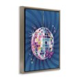 thumbnail image 3 of Stupell Industries Disco Ball with Butterfly Brown Framed Floater Canvas Wall Art design by Courtney Morgenstern, 21 x 17, 3 of 9