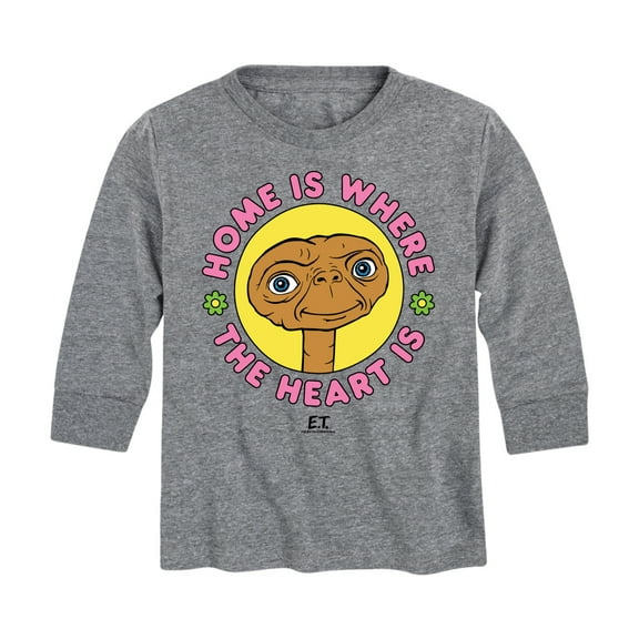 E.T. The Extra Terrestrial - 80's Style Home Is Where The Heart Is - Toddler & Youth Long Sleeve T-Shirt