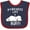 Navy and Red, variant on Inktastic Pyrenees Life is Ruff Great Pyrenees Boys or Girls Baby Bib