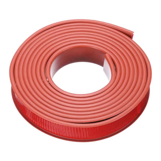 Banda de borde en forma de U Uxcell, 9.8Ft x 25mm de chapa autoadhesiva de TPE, borde flexible de muebles de contrachapado (Marrón)