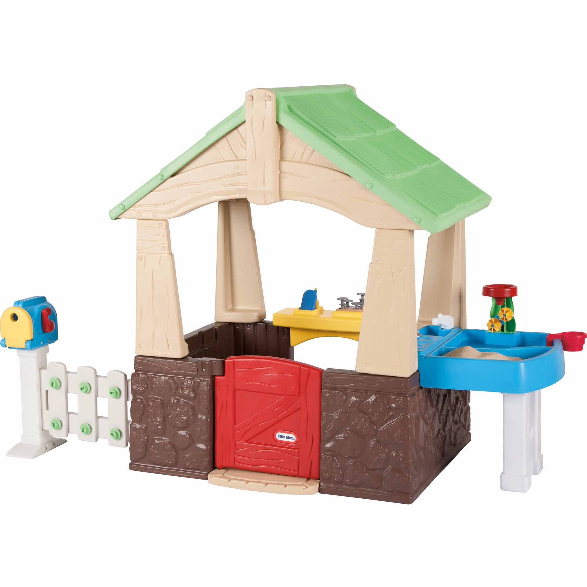 Little Tikes Deluxe Home And Garden Playhouse Walmartcom