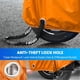thumbnail image 5 of Funda para Motocicleta Favoto Negro Naranja Tela Oxford Resistente con Reflectores y Protección Sola, 5 of 7