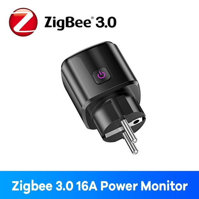Zigbee Prise Intelligente 16A UE Bluetooth Fonctionne avec Alexa Google Home Tuya Application Télécommande Moniteur Temps Énergie pour Prise Électrique