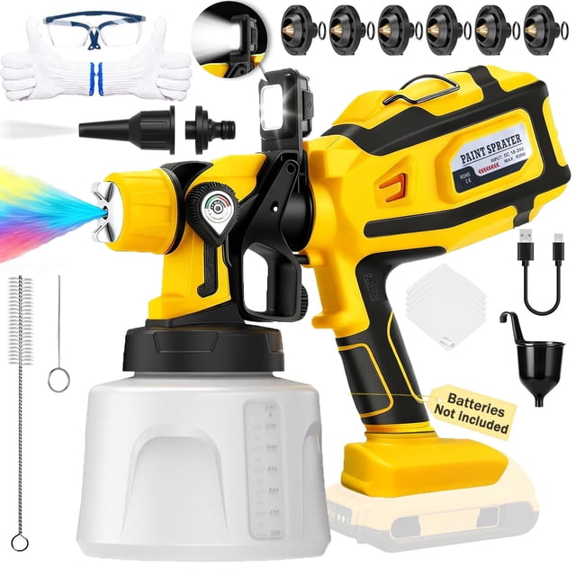 Pistola de Pintura Inalámbrica LIVIVISTA PQJ-1 1400ml con LED
