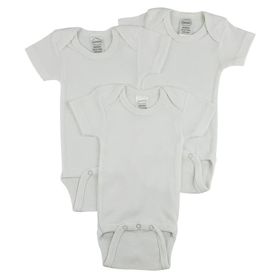 Bambini Short Sleeve One Piece 3 Pack