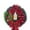 D, variant on Christmas Wreath with Red Poinsettias, Lantern, Berries and Bows, Illuminated Festive Decor for Front Door and Home Decorations - A