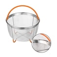 thumbnail image 2 of Ounissouiy Cesta de vapor TureClos con mango de silicona Cesta de limpieza de frutas multifunción de acero inoxidable Escurridor de verduras Cocina y Comedor, 2 of 6