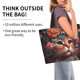 thumbnail image 2 of Disketp Flower Crown Cat Bolsa Tote Estampada para Mujer, Bolso de Hombro y de Mano para Compras y Viajes, 2 of 8