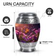 thumbnail image 2 of Yatskia Purple Petunia Urn for Ashes for Women, Memorial Keepsake Urns for Human Ashes Adult Man, Large Burial Urns for Adult Ash, (Monar 10 Inch and 3 Inch), 2 of 8
