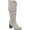 Grey, variant on Journee Womens Aneil Wide Width Extra Wide Calf Stacked Heel Knee High Boots